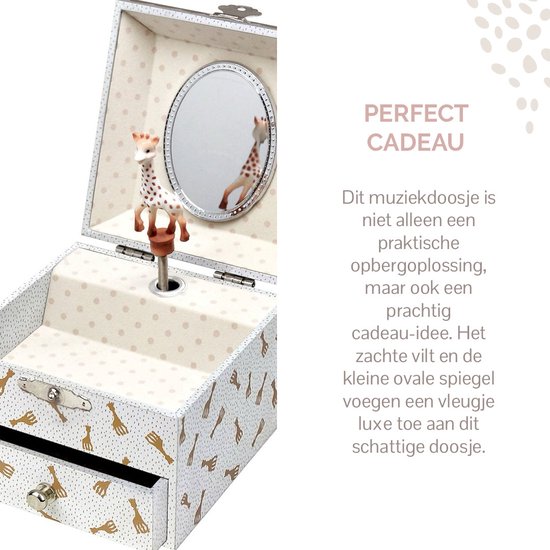 Sophie de giraf Muziekdoosje Giraffe - Baby muziekdoos - Kraamcadeau - Babyshower cadeau - 10.5x10.5x8.5 cm van Sophie de Giraf. — afbeelding 3