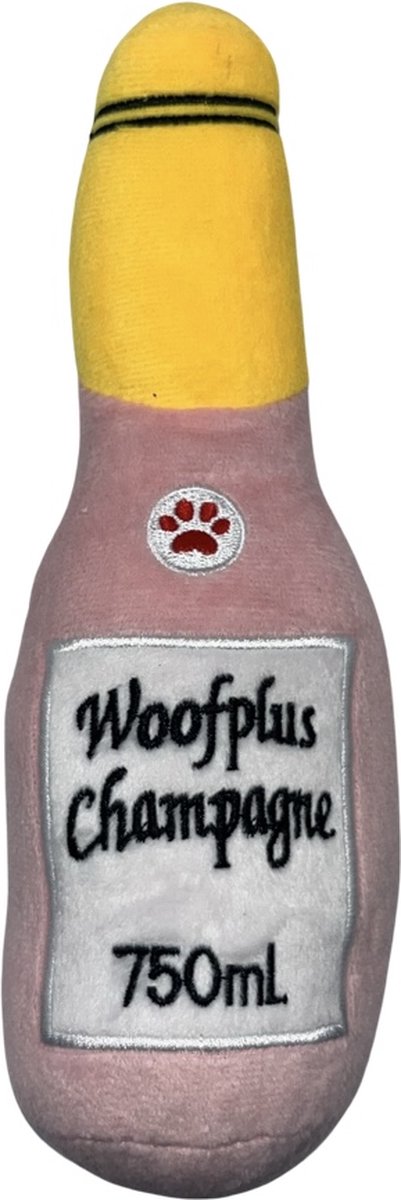 Hondenspeelgoed, wijnfles, piepend speelgoed voor puppy's, interactieve honden voor schattige honden, piepspeelgoed voor honden met pluche dieren, hard hondenspeelgoed voor algemeen