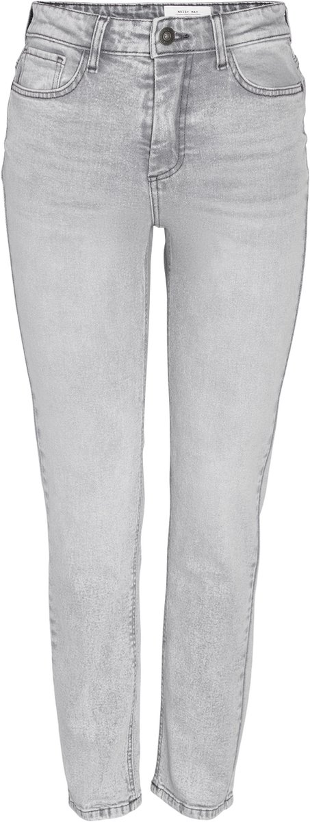 Noisy May NMMONI HW STRAGHT ANK JEANS AZ277LG NOOS Jeans grijs W30L32