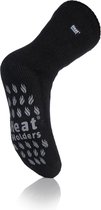 Heatholders, Superwarme Heren Slipper Sokken Anti-Slip, Black/ Grey, Maat 39-45