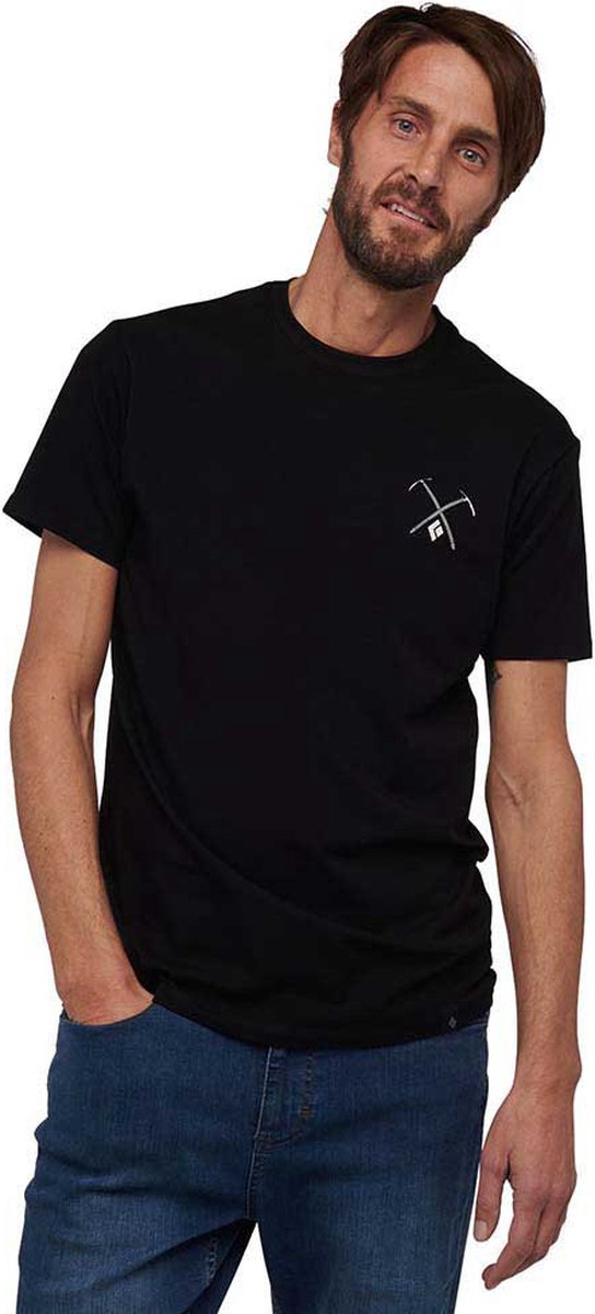 Black Diamond Piolet T-shirt Met Korte Mouwen Zwart M Man