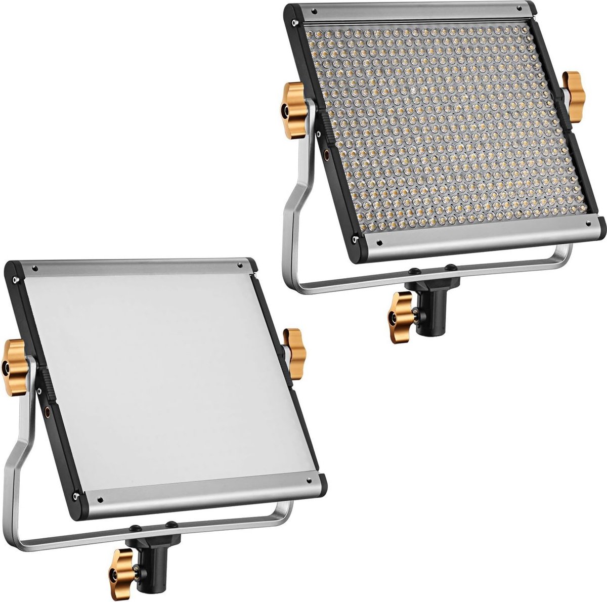 Bol.com Neewer® - 2 stuks Dimbare Bi-Color 480 LED Videoverlichting Kit - 3200-5600K CRI 96+ LED Paneel met U-Houder en 78,7 inc... aanbieding