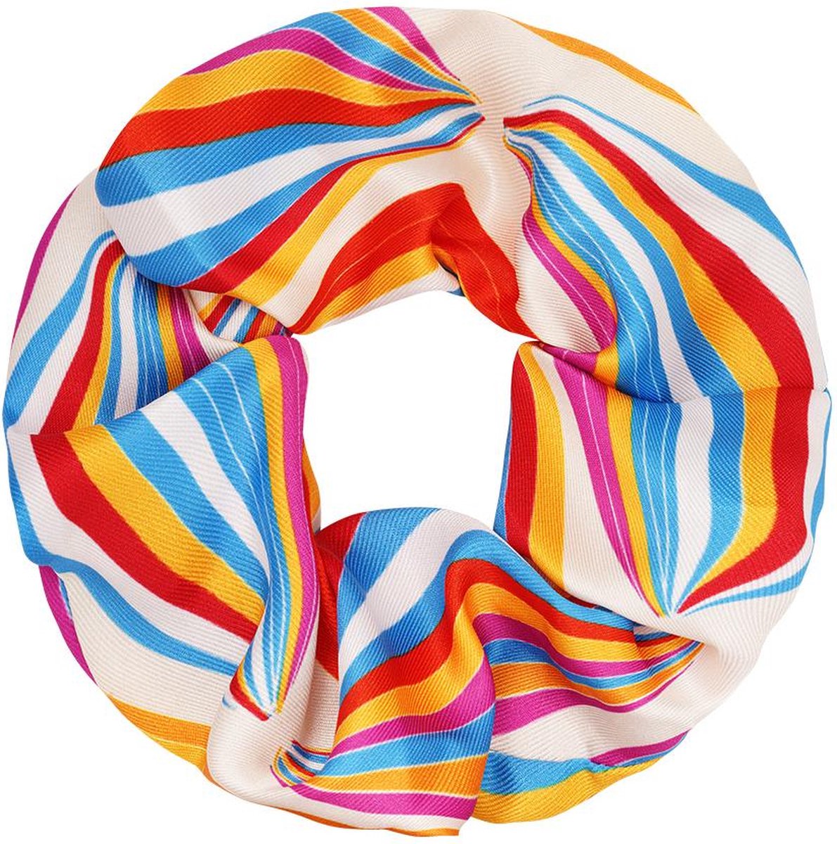 Yehwang Scrunchie -Colourful stripe- Multi Polyester