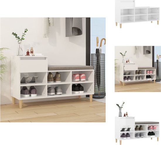 vidaXL Schoenenkast 80x21x87,5 cm bewerkt hout zwart vidaXL Schoenenkast 80x21x87,5 cm bewerkt hout zwart