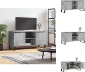 vidaXL TV-meubel - Betongrijs - 104 x 35 x 50 cm - Opbergruimte - Stabiel tafelblad - Kast