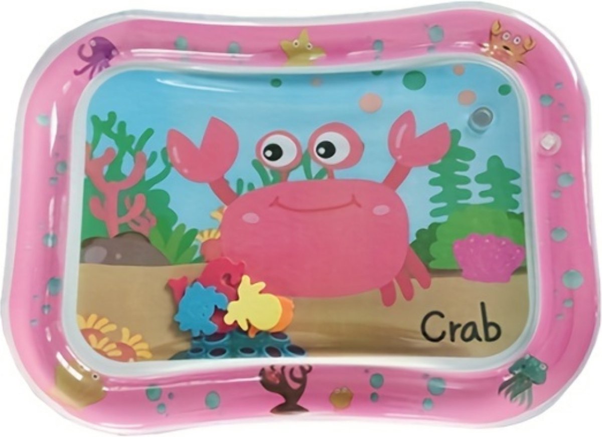 Livano Waterspeelmat - Watermat - Baby - Speelmat - Binnen - Buiten - Kraamcadeau - Opblaasbaar - Blauwe Kwallen