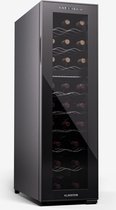 Cave à Vin Thermoelectrique Cavin Northern 14 Bouteilles - Noire - Porte Anti-UV - Silencieuse 26 DB - Étagères Bois