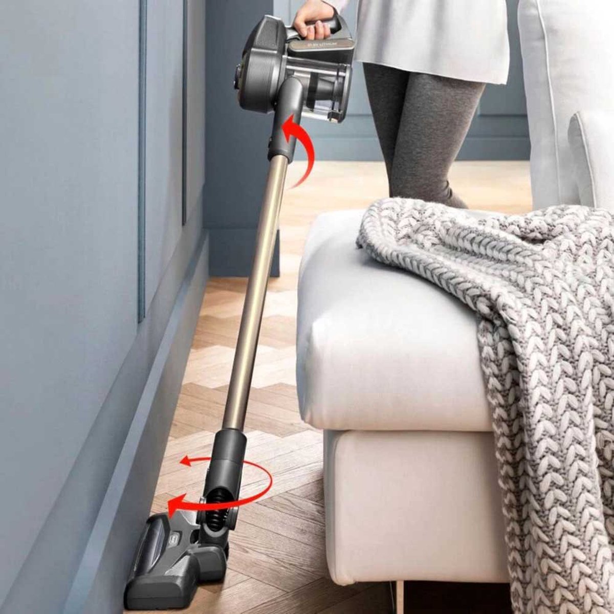 De'Longhi Colombina Evo XLM418 Grijs Zakloze Kruimeldief - afbeelding 2