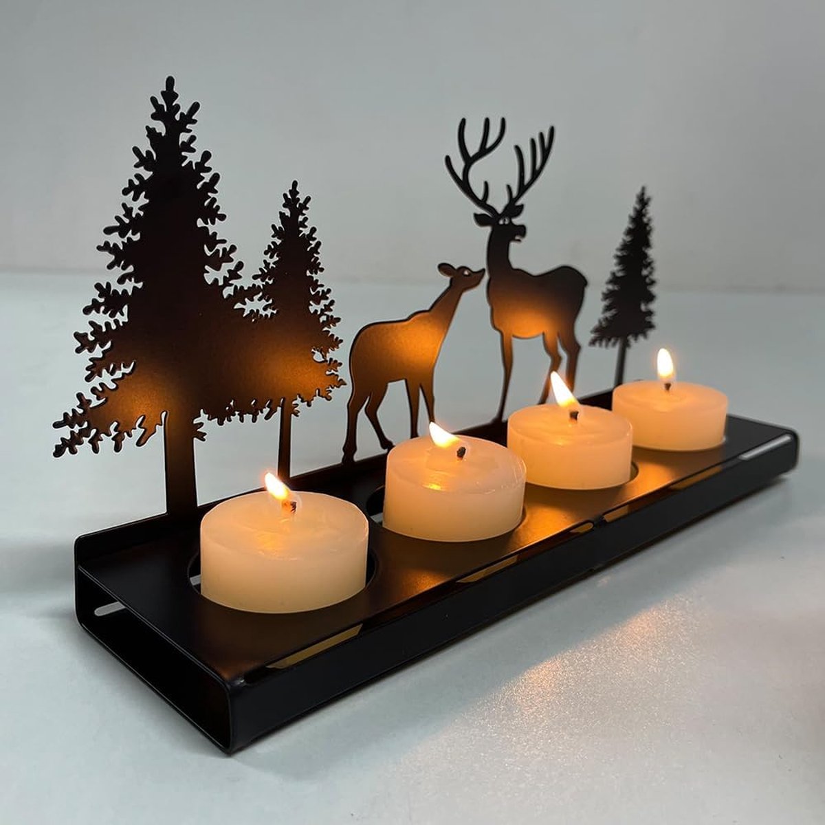 8 stuks adventskrans voor kandelaars, diameter 8 cm, zwart, adventskandelaar, metalen kandelaar met doorn, voor doe-het-zelf adventskrans, decoratie, Kerstmis, kaarsenbord
