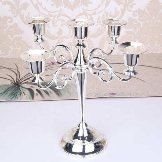 Foto: Shjoee 5 armig kandelaar metaal kandelaar houders vintage candle holder creatieve kaarsenhouder candleabra voor huwelijken dinerornament en woondecoratie indoor outdoor