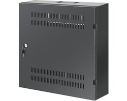 Intellinet 19 inch Wandkast – 4U + 2U rack – low profile – netwerk kast – max. 60 kg – zwart