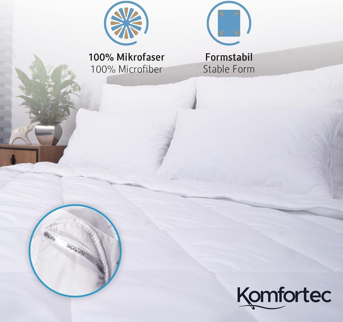Hotel Dekbed en Kussen Set – Wasbaar en Voordelig voor Zorg, Horeca en Scheepvaart - Textielwaren voor professioneel gebruik