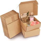 Kurtzy Coffrets Cadeaux en Carton Marron (Paquet de 50) - Dimensions des boîtes 12 x 12 x 5 cm - Boîte de Présentation Facile à Assembler - Coffrets Cadeaux pour Fêtes, Anniversaires, Mariages et Vacances