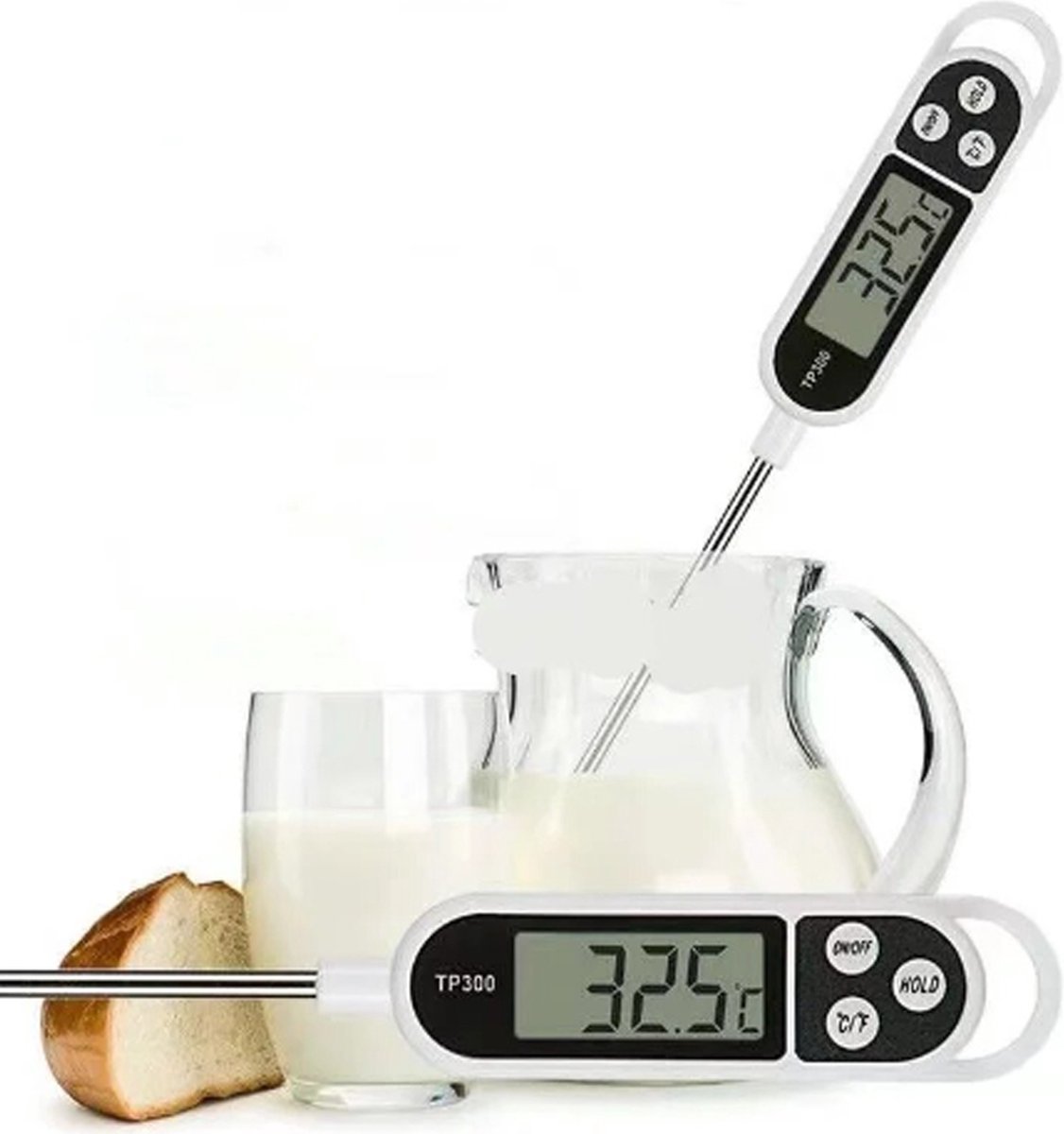 Digitale Voedselthermometer I Keukenthermometer I Kook Thermometer I Vlees Thermometer I Kernthermometer I BBQ thermometer I Vloeistofthermometer I Thermometer Koken - Cheaperito