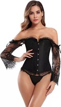 Seductiva Silhouette Corset - Ook PLUS SIZE - S t/m XXXL - Erotische korset lingerie - Grotere maten - Lange mouwen - Sexy kostuum - Zeer goede kwaliteit