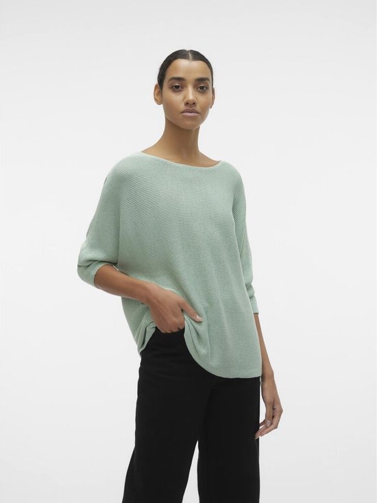 Vero Moda Nora 3/4 Boatneck Blouse Silt Green GROEN L