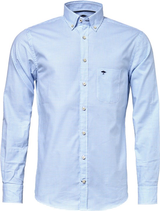 Fynch-Hatton Lange mouw Overhemd - 10005500 Aqua (Maat: XL)