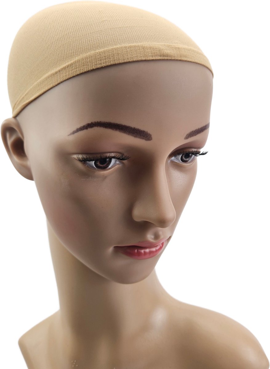 BamBella® Wig Cap 2 stuks bruin Mesh Pruik Rekbare Elastische Haarnet