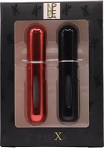 P-Luxe - Parfum Verstuiver - Zwart en Rood - 11 kleuren