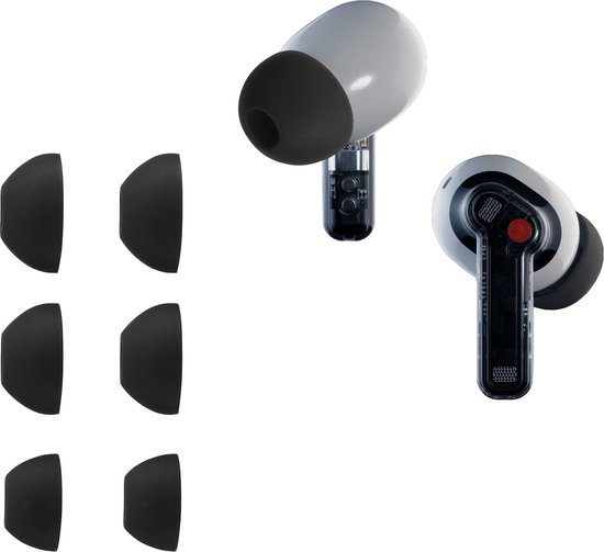 kwmobile 6x cover voor in-ear oortjes compatibel met CMF by Nothing kwmobile 6x cover voor in-ear oortjes compatibel met CMF by Nothing