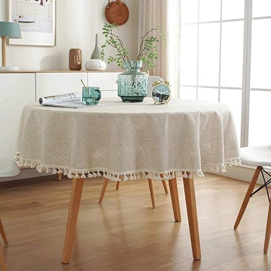 Sfeervolle Linnen Lampenkap In Subtiele Beige Tint Light And Living Livigno 2251811 2