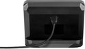 Zwart Stream Deck+ met USB-C kabel aangesloten.