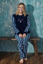 Arcan | Dames Fleece Pyjama Set | Lange Mouwen | 11115-40N | XL