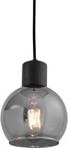 QAZQA vidro - Art Deco Hanglamp - 1 lichts - Ø 13 cm - Grijs - Woonkamer | Slaapkamer | Keuken