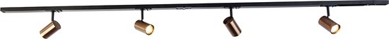 Foto: 3 fase rail zwart 2 meter