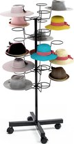Bogoro Crochets de Chapeaux 12 Pièces,Noir Mural Double Hook Porte-Chapeaux, Crochets de Chapeaux Support Mural,pour différents chapeaux, porte-clés, écouteurs, écharpes. (Blanc