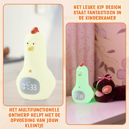 Slaaptrainer Kinderen - Kinderwekker - Slaapwekker - Nachtlampje - Kinderwekker Digitaal - Kinderwekker Meisje - Kinderwekker Jongen - Kip van Merkloos — afbeelding 3