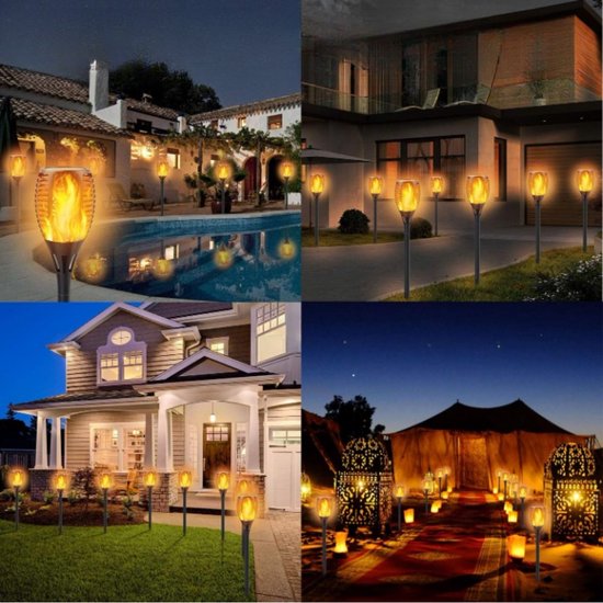 Tuinverlichting op zonne-energie, 20 leds, tuinlamp, zonnelamp