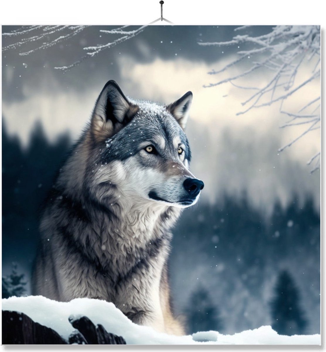 Tegel Met Opdruk | Wolf