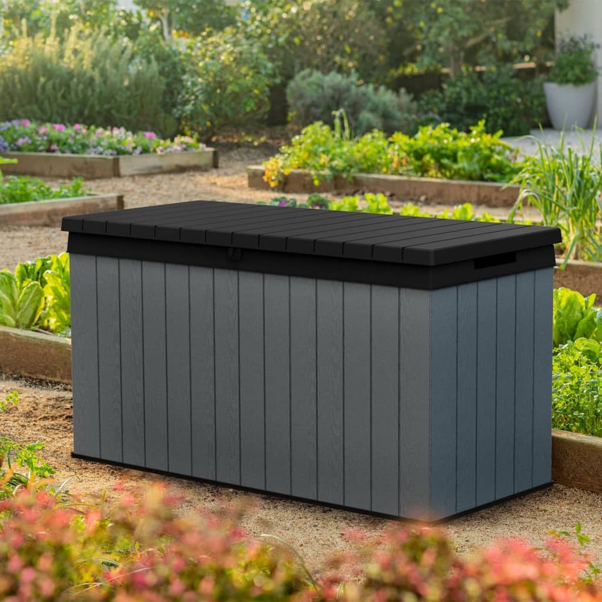 Keter Darwin Opbergbox - 570L - 142,5x65,5x78,2cm - Grijs