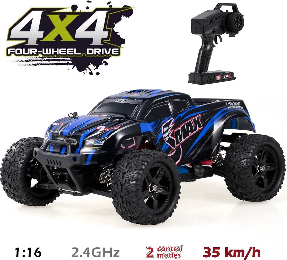 Remo Max Fast RC Auto - Véhicule RC pour Adultes - Buggy tout-terrain -  Véhicule