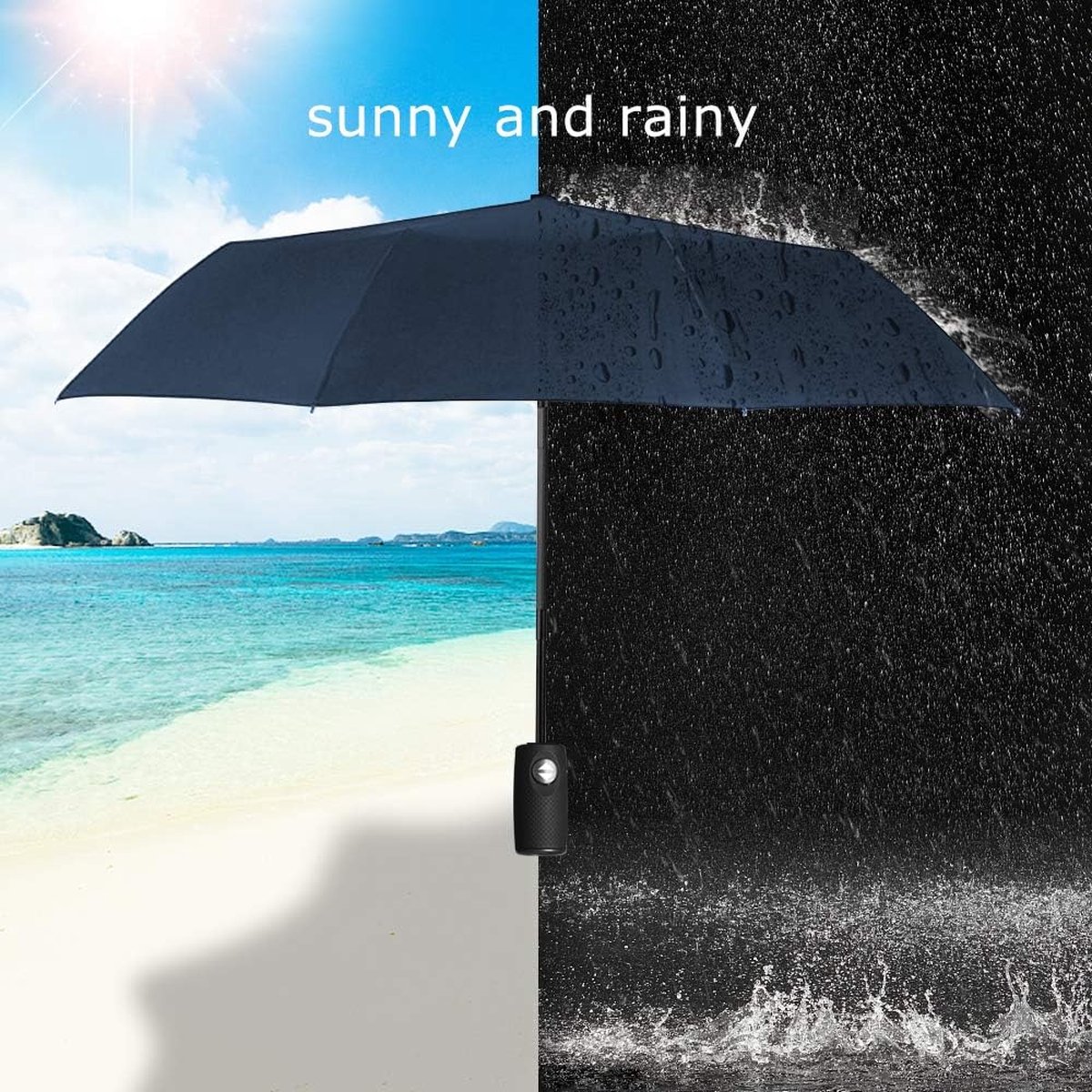 Paraplu Opvouwbare Winddichte Zakelijke Paraplu Storm Teflon Waterbestendige Parasol UV-bescherming Volledig Automatische Paraplu Draagbaar Weerbestendige Parasol en Paraplu - Blauw — cadeau in Mode & Accessoires - foto 5