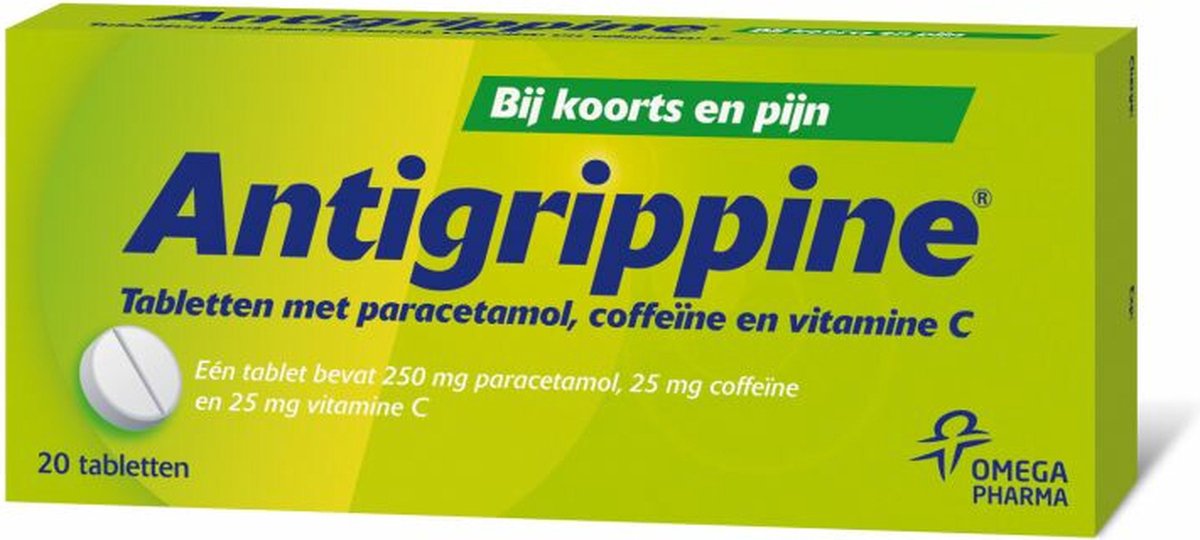 Goedkoopste Antigrippine 250 mg - 2 x 20 tabletten
