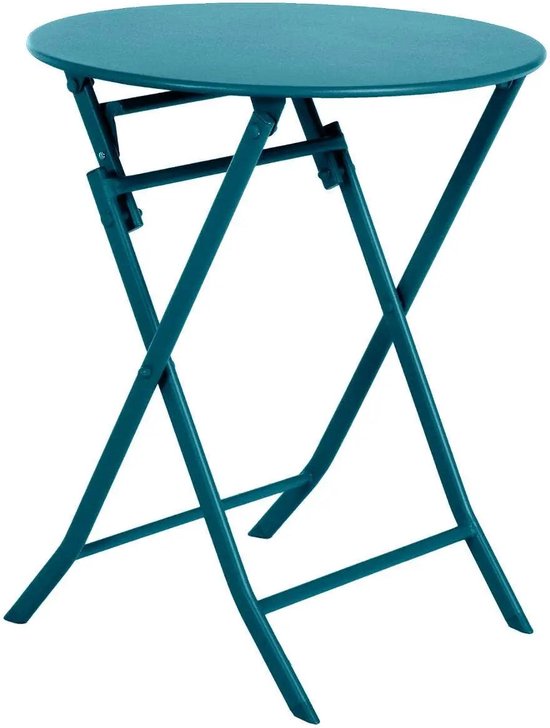 Hespéride - Table Bistro Luxe - Table Greensboro - Bleu Blauw - 60x60x71cm