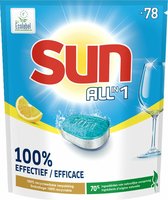 Bol.com Sun - All-in One - Vaatwastabletten - Citroen - 78 tabs aanbieding