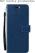 Hoes Geschikt voor OnePlus Nord 3 Hoesje Bookcase Hoes Flip Case Book Cover - Hoesje Geschikt voor OnePlus Nord 3 Hoes Book Case Hoesje - Donkerblauw.