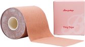 Boozyshop ® Titty Tape - Boob tape - Plak bh - Boobtape 5 meter - Huidskleur - Huidvriendelijk, elastisch en comfortabel