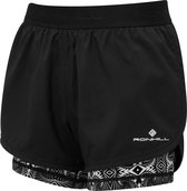 Ronhill | Life Twin Shorts | 2-in-1 Short | Dames - Black - L