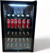 Koald SC130-BK-NL-KO - Mini koelkast - 130 Liter - Horeca - Met Glazen Deur - Zwart