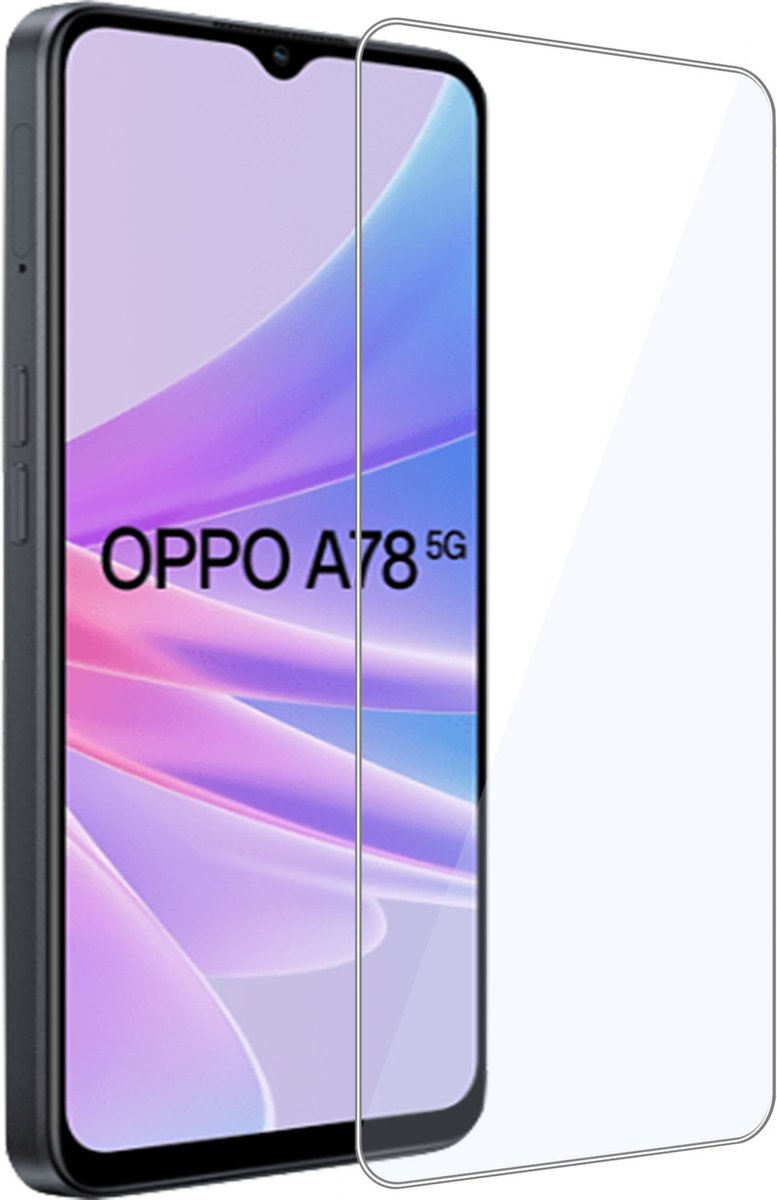 Geschikt voor Oppo A78 5G Screenprotector - Beschermglas - GuardCover