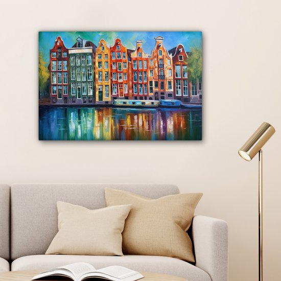 Amsterdam - Huile - Canal - Peinture - Art