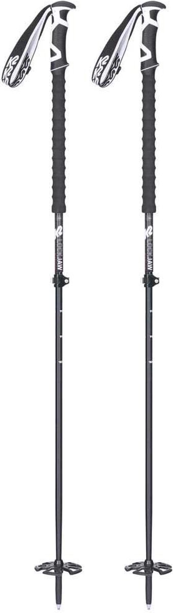 K2 Carbon 145 Stokken 105-145 cm Zwart
