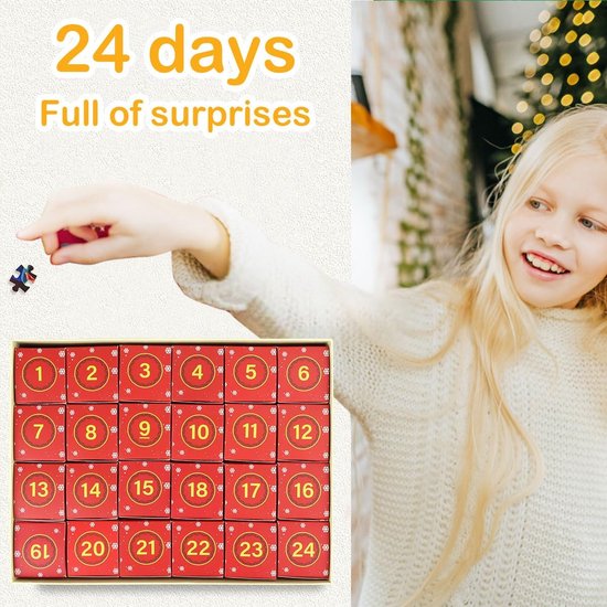 Puzzle Calendrier de l'Avent de Noël 2023 1000 pièces, Calendriers de  compte à rebours de 24 jours