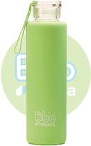 Fles Irisana BBO4 Borosilicaatglas Siliconenhuls (550 ml)