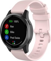 Siliconen Smartwatch bandje - Geschikt voor  Garmin Vivoactive 4s silicone band - 40mm - roze - Horlogeband / Polsband / Armband