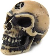 Alchemy Gothic Beeld/figuur Lapillus Worry Skull Beige/Creme